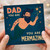 Funny Father's Day Card for Dad - 'You Are Mermazing' Pun - Bearded Merman Illustration with Stars - Underwater Theme