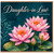 Daughter - in - Law Birthday Card, Happy Birthday Floral Lotus Card