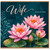 Wife Birthday Card, Elegant Water Lily Happy Birthday Card