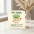 Hey Gran Pun Card - Cute Thyme Plant with Heart - I Can't Wait to Spend Thyme with You - Funny Card for Gran, Grandma or Nan, for Birthday, Mother's Day or Just Because