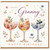 Granny Birthday Card, Lovely Happy Birthday Card for Granny, Floral Cocktail Glass Design