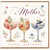 Mother Birthday Card, Lovely Mother Happy Birthday Floral Cocktail Card