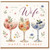 Wife Birthday Card, Lovely Happy Birthday Card for Wife, Floral Cocktail Glass Design