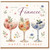 Fiancee Birthday Card, Lovely Floral Cocktail Glass Design, Happy Birthday Card