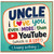 Uncle Birthday Card, Funny YouTube Themed Happy Birthday Card