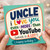 Uncle Birthday Card, Funny YouTube Themed Happy Birthday Card