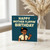 Funny Moss It Crowd Birthday Card - 'Happy Mother Flippin' Birthday' Cartoon Design with Party Hat and Thumbs Up, Bold Teal Background