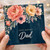 Dad Happy Birthday Card, Floral Birthday Card for Dad