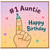 #1 Auntie Happy Birthday Card