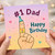 #1 Dad Birthday Card, Happy Birthday Dad Card