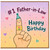 Father - in - Law Birthday Card, #1 Happy Birthday Card