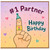 #1 Partner Happy Birthday Card