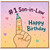 Son - in - Law Birthday Card, #1 Son - in - Law Happy Birthday Card