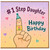 1st Step Daughter Happy Birthday Card
