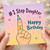 1st Step Daughter Happy Birthday Card