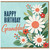 Granddad Birthday Card, Happy Birthday Floral Card