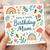 Mum Birthday Card - Have a Lovely Birthday Mum - Cute Flowers, Rainbows, Bees and Toadstools