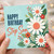 Step Son Birthday Card, Happy Birthday Floral Daisy Design