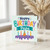 Papa Birthday Card, Happy Birthday Papa Card, Colourful Cake and Candles Design