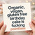 Rude Birthday Card - Organic Vegan Gluten Free Birthday Cake Is F***ing Pointless - Bold Typographic Adult Humour for Friends