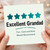 Grandad Card, Excellent Grandad 5 Star Appreciation Card