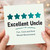 Excellent Uncle Card, Fun Cool and Kind Would Recommend Card