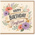 Boyfriend Birthday Card, Happy Birthday Floral Greeting Card