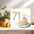 You're 71 Today Birthday Card, 145mm x 145mm - Cake Slice, Includes Kraft Envelope