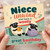 Niece Birthday Card, Unwind and Have a Woolly Great Baathday Sheep Card