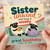 Sister Birthday Card, Unwind and Have a Woolly Great Baathday Sheep Card