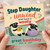Step Daughter Birthday Card, Unwind and Have a Woolly Great Baathday Card
