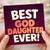 God Daughter Birthday Card, Best Goddaughter Ever Card