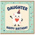 Daughter Happy Birthday Card, Cute Party Hat Playing Card Design