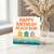 Happy Birthday Beach Bum Card - Fun Seaside Huts Design for Beach Lovers, Surfers and Sun Seekers