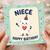 Niece Birthday Card, Cute Happy Birthday Card for Niece