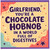 Girlfriend Card, Funny Chocolate Hobnob Card for Girlfriend