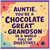 Great Grandson Birthday Card, Funny Chocolate Great Grandson Card