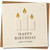 Happy Birthday Card - Candle Design, 145mm x 145mm Square, Includes Kraft Envelope
