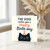 Funny Cat Birthday Card - 'The Void Wishes You a Happy Birth-day' Quirky Black Cat with Party Hat