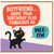 Boyfriend Birthday Card, Funny Black Cat Meow Birthday Card