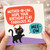 Mother - in - Law Birthday Card, Funny Cat Meow Birthday Card
