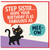 Step Sister Birthday Card, Funny Cat Meow Birthday Card for Step Sister