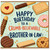 Brother - in - Law Birthday Card, Funny Crumb - Believable Birthday Card
