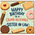 Sister - in - Law Birthday Card, Crumb - Believable Biscuit - Themed Greeting Card