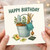 Happy Birthday Gardening Card - Bucket of Tools, Gloves and Seed Packets Illustration - For Garden Lovers, Allotment Fans, Green-Fingered Friends