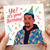 Ye! It's Your Birthday Funny Birthday Card - Bold Party Hat Illustration, Confetti and Colourful Geometric Jacket - Pun Card for Friends, Him or Her