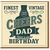 Cheers Dad Birthday Card - Vintage Bottle Design with 'Have a Great Birthday' Message for Father