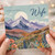 Wife Birthday Card, Happy Birthday Wife Card, Scenic Mountain Floral Birthday Card