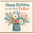 Father Birthday Card, Happy Birthday to the Best Father Floral Card