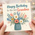 Grandma Birthday Card, Happy Birthday to the Best Grandma Floral Card